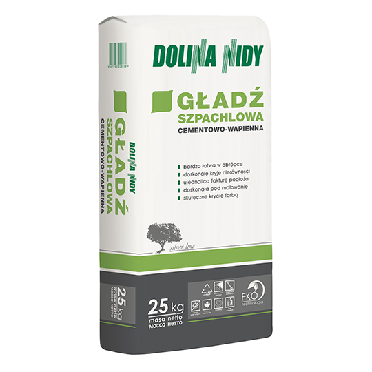 gładź szpachlowa cementowo wapienna dolina nidy